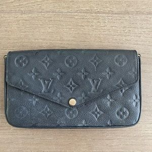 Louis Vuitton Félicie Pochette bag, embossed black